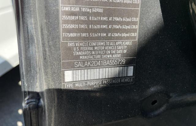 Photo 10 from auction – 2011 LAND ROVER LR4 HSE LU with VIN SALAK2D41BA555729