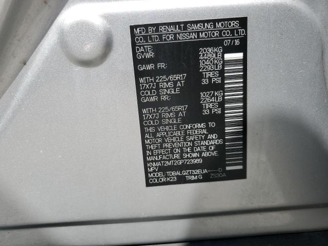 Photo 14 from auction – 2016 NISSAN ROGUE S with VIN KNMAT2MT2GP723989