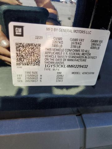 Photo 14 from auction – 2021 CADILLAC ESCALADE P with VIN 1GYS3CKL4MR229432