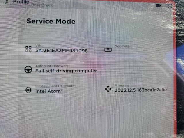 Photo 9 from auction – 2021 TESLA MODEL 3 with VIN 5YJ3E1EA3MF989098