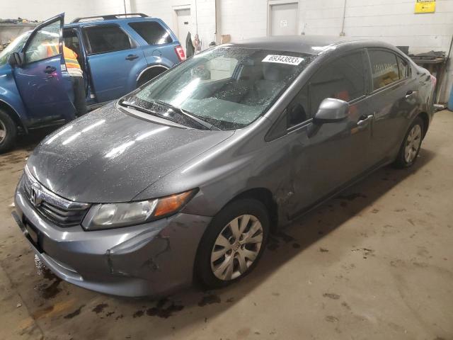 HONDA CIVIC LX 2012 with VIN 2HGFB2F56CH565289 - Photo from auction