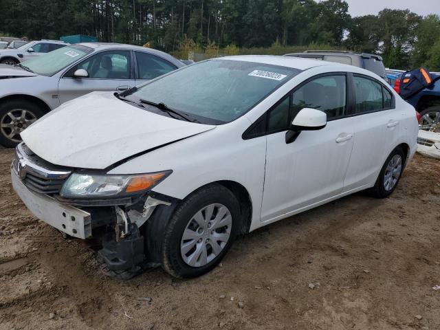HONDA CIVIC 2012 with VIN 2HGFB2F5XCH598618 - Photo from auction