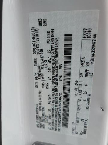 Photo 14 from auction – 2015 FORD ESCAPE S with VIN 1FMCU0F71FUC13672