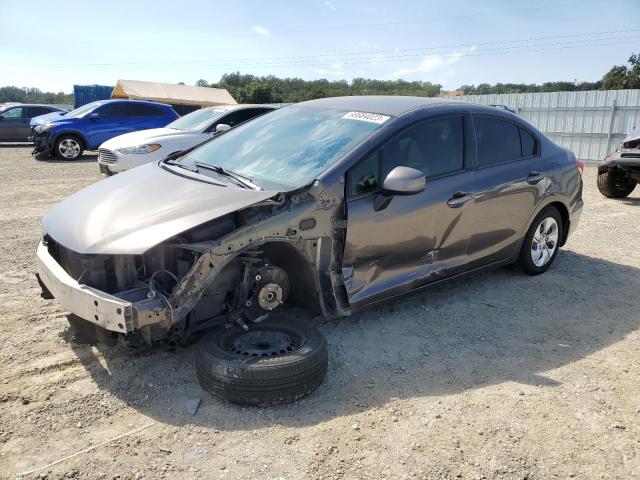 HONDA CIVIC LX 2013 with VIN 19XFB2F55DE274925 - Photo from auction