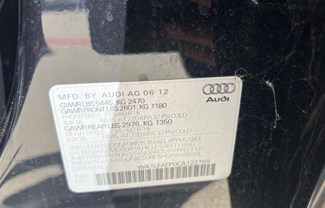 Photo 10 from auction – 2012 AUDI Q5 PREMIUM with VIN WA1LFAFP0CA122789