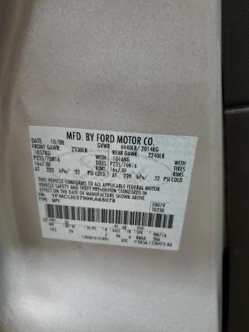 Photo 14 from auction – 2009 FORD ESCAPE XLT with VIN 1FMCU03799KA65078