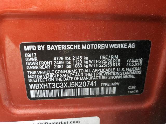 Photo 14 from auction – 2018 BMW X1 XDRIVE2 with VIN WBXHT3C3XJ5K20741