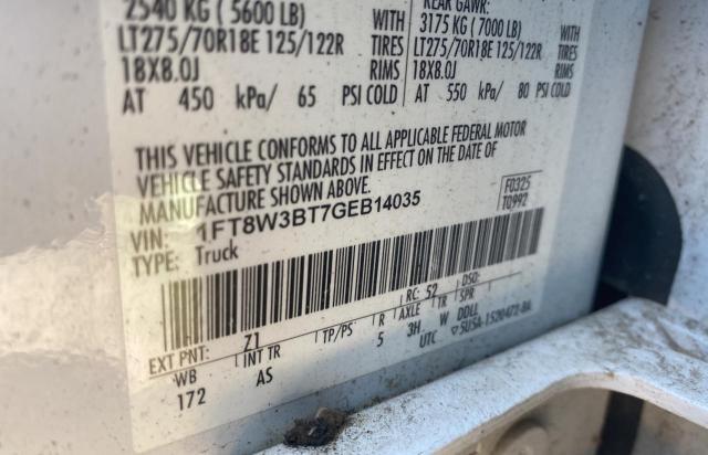 Photo 10 from auction – 2016 FORD F350 SUPER with VIN 1FT8W3BT7GEB14035
