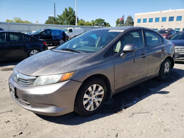 HONDA CIVIC LX 2012 with VIN 2HGFB2F52CH503470 - Photo from auction