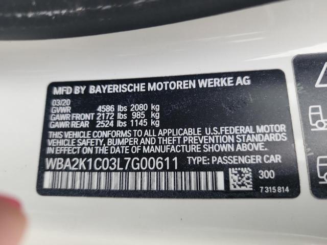 Photo 10 from auction – 2020 BMW 230XI with VIN WBA2K1C03L7G00611