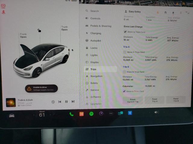 Photo 9 from auction – 2022 TESLA MODEL 3 with VIN 5YJ3E1EB3NF327550