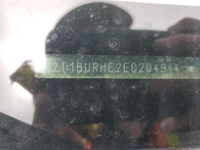 Photo 12 from auction – 2014 TOYOTA COROLLA L with VIN 2T1BURHE2EC204944