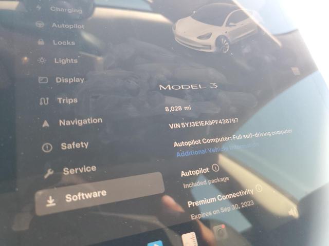 Photo 9 from auction – 2023 TESLA MODEL 3 with VIN 5YJ3E1EA9PF436797