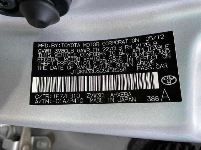 Photo 10 from auction – 2012 TOYOTA PRIUS with VIN JTDKN3DU6C5458268