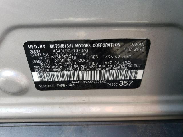 Photo 14 from auction – 2018 MITSUBISHI OUTLANDER with VIN JA4AP3AW2JZ032640