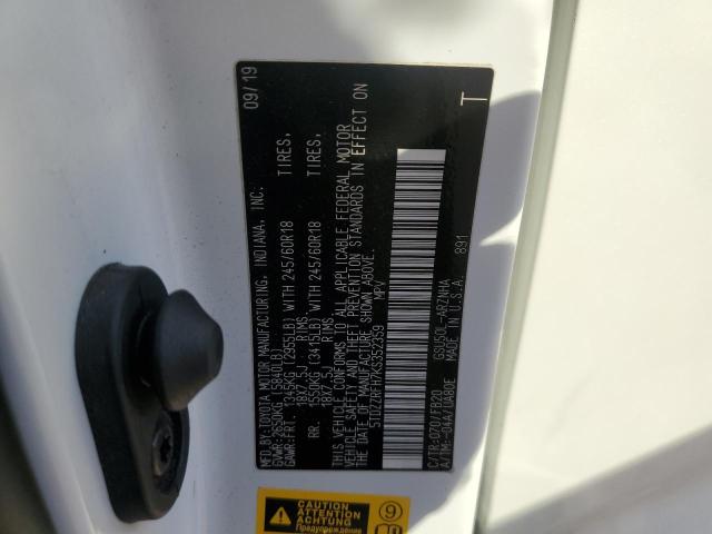 Photo 14 from auction – 2019 TOYOTA HIGHLANDER with VIN 5TDZZRFH7KS352359