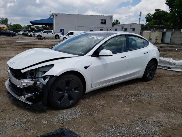 TESLA MODEL 3 2022 with VIN 5YJ3E1EA0NF373117 - Photo from auction