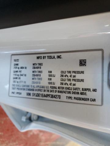 Photo 14 from auction – 2023 TESLA MODEL 3 with VIN 5YJ3E1EA4PF384270