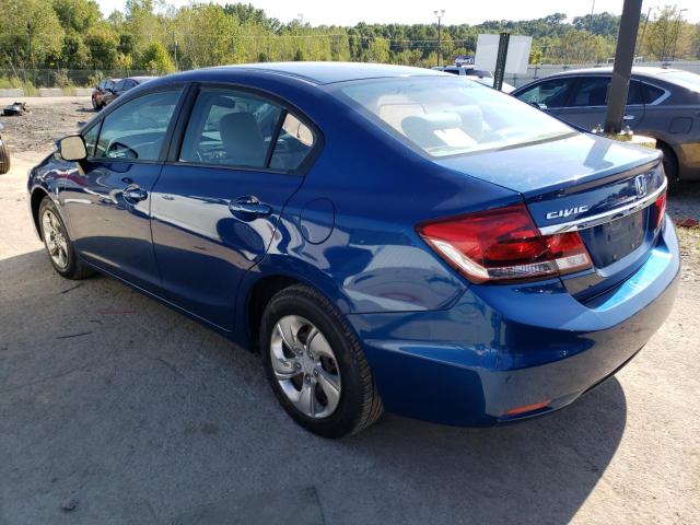 Photo 2 from auction – 2013 HONDA CIVIC LX with VIN 19XFB2F52DE246192