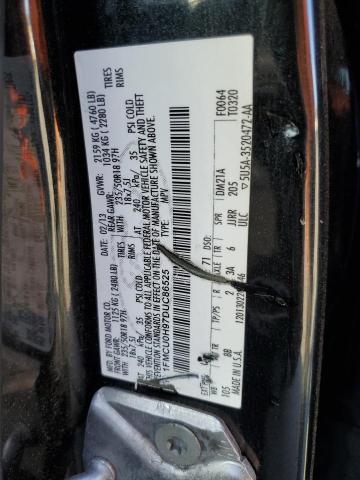 Photo 14 from auction – 2013 FORD ESCAPE SEL with VIN 1FMCU0H97DUC86525