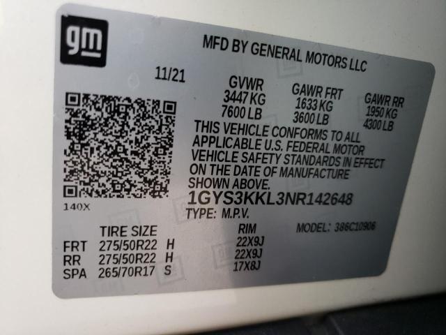 Photo 14 from auction – 2022 CADILLAC ESCALADE E with VIN 1GYS3KKL3NR142648
