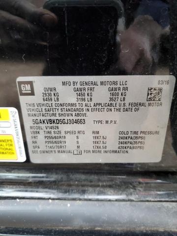 Photo 14 from auction – 2016 BUICK ENCLAVE with VIN 5GAKVBKD5GJ304663