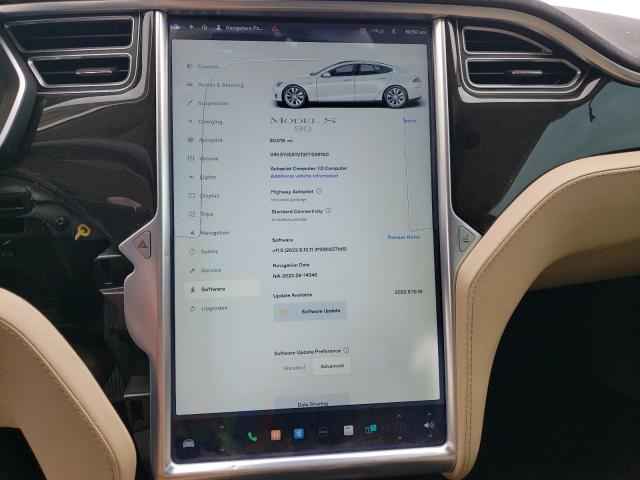 Photo 9 from auction – 2015 TESLA MODEL S 90 with VIN 5YJSA1V13FF099100