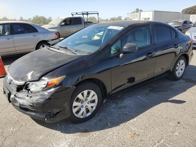 HONDA CIVIC LX 2012 with VIN 2HGFB2F56CH594372 - Photo from auction