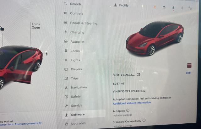 Photo 8 from auction – 2023 TESLA MODEL 3 with VIN 5YJ3E1EA9PF433642