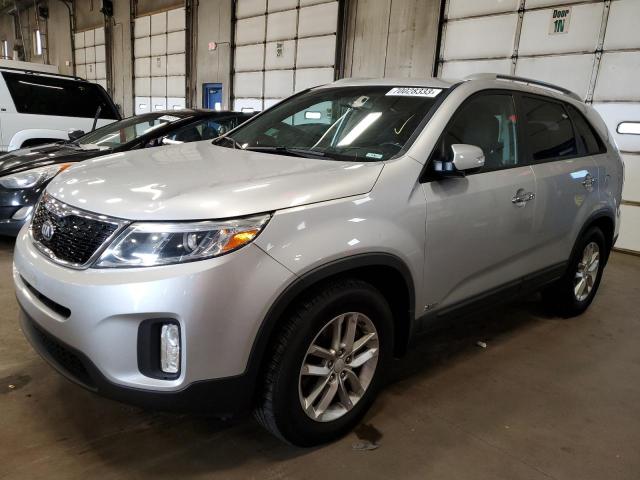 KIA SORENTO LX 2014 with VIN 5XYKTCA60EG476464 - Photo from auction