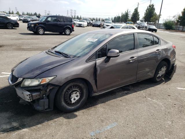 HONDA CIVIC LX 2013 with VIN 19XFB2F5XDE284740 - Photo from auction