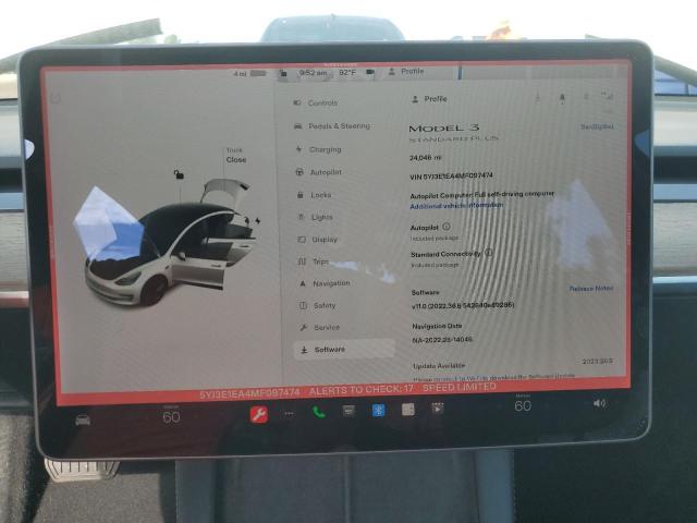 Photo 9 from auction – 2021 TESLA MODEL 3 with VIN 5YJ3E1EA4MF097474