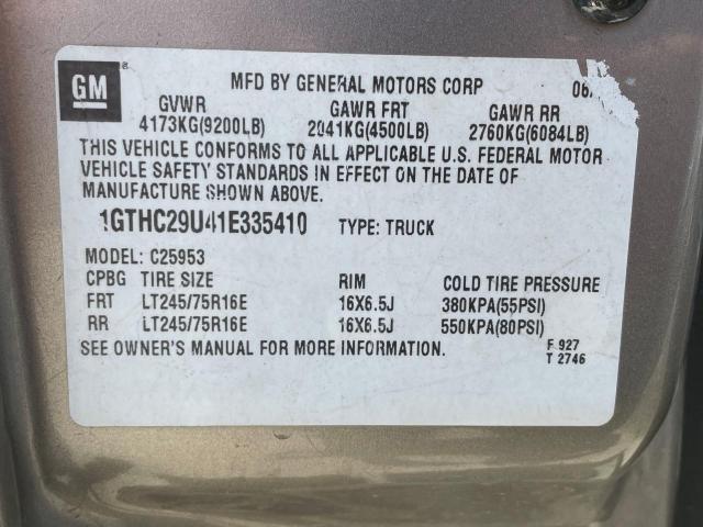 Photo 10 from auction – 2001 GMC SIERRA C25 with VIN 1GTHC29U41E335410