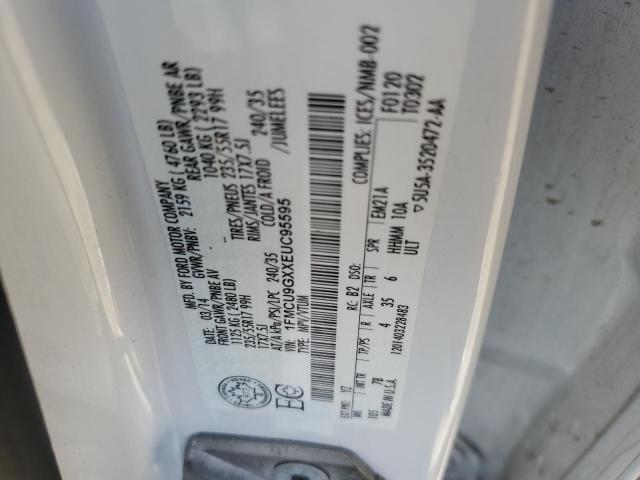 Photo 14 from auction – 2014 FORD ESCAPE SE with VIN 1FMCU9GXXEUC95595