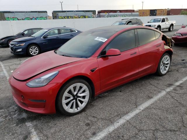 TESLA MODEL 3 2021 with VIN 5YJ3E1EB3MF936720 - Photo from auction