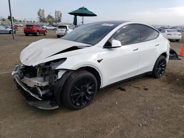 TESLA MODEL Y 2022 with VIN 7SAYGDEE3NF575201 - Photo from auction