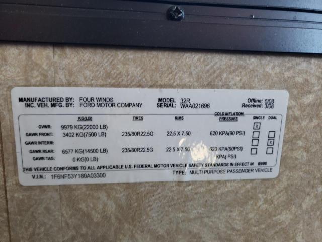 Photo 10 from auction – 2009 FOUR WINDSPORT with VIN 1F6NF53Y180A03300
