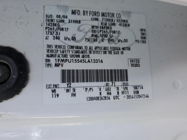 Photo 14 from auction – 2005 FORD EXPEDITION with VIN 1FMPU15545LA13316