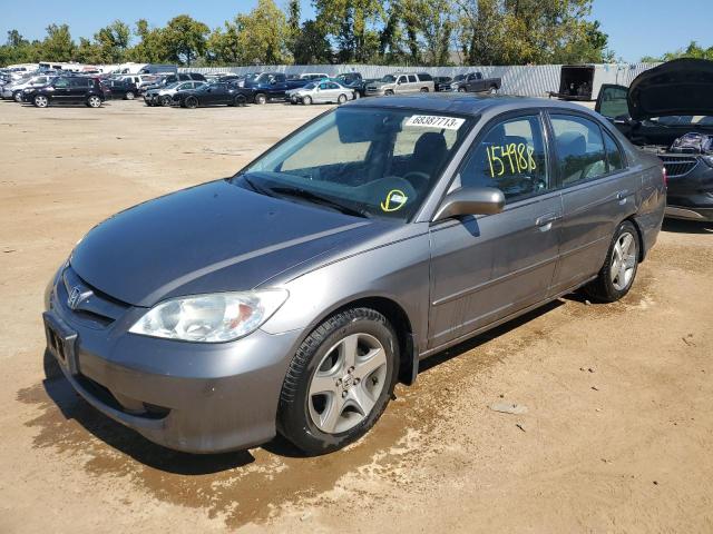 HONDA CIVIC EX 2004 with VIN 1HGES26814L000281 - Photo from auction