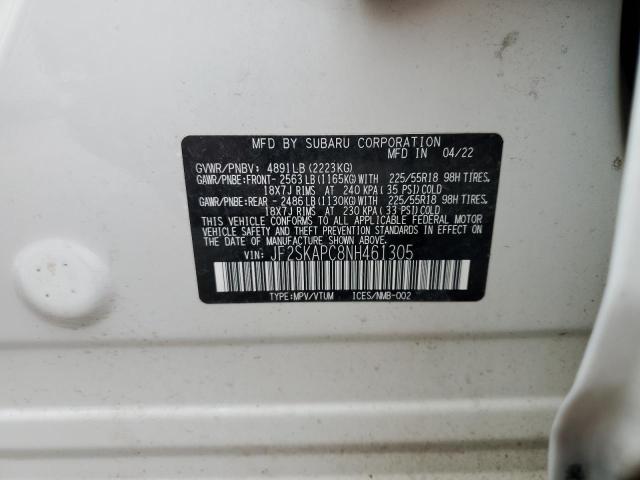 Photo 14 from auction – 2022 SUBARU FORESTER L with VIN JF2SKAPC8NH461305