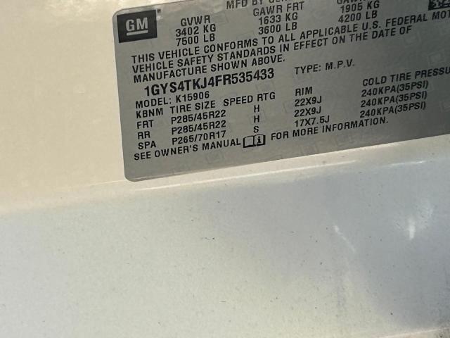 Photo 10 from auction – 2015 CADILLAC ESCALADE E with VIN 1GYS4TKJ4FR535433