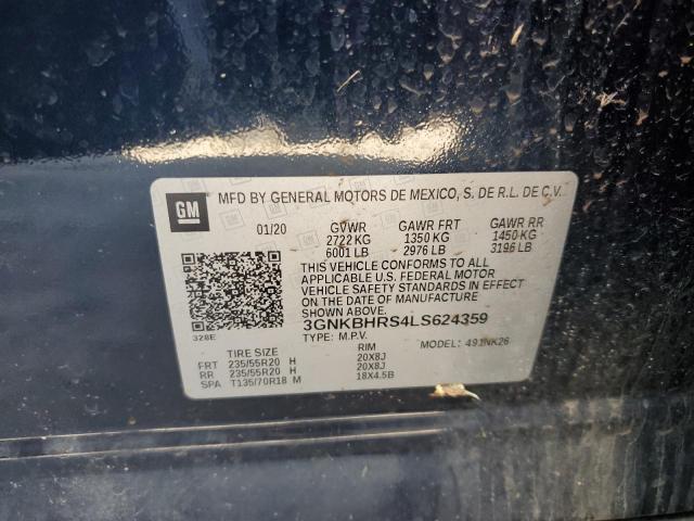 Photo 14 from auction – 2020 CHEVROLET BLAZER 2LT with VIN 3GNKBHRS4LS624359