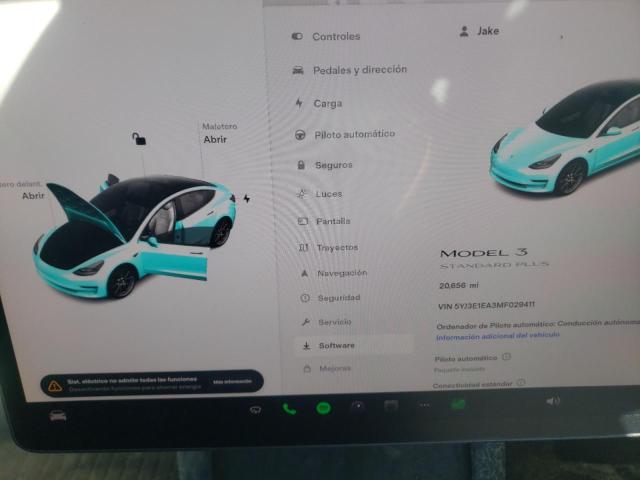 Photo 9 from auction – 2021 TESLA MODEL 3 with VIN 5YJ3E1EA3MF029411