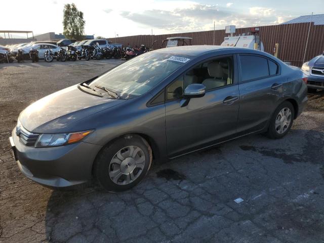 HONDA CIVIC HYBR 2012 with VIN JHMFB4F27CS005045 - Photo from auction