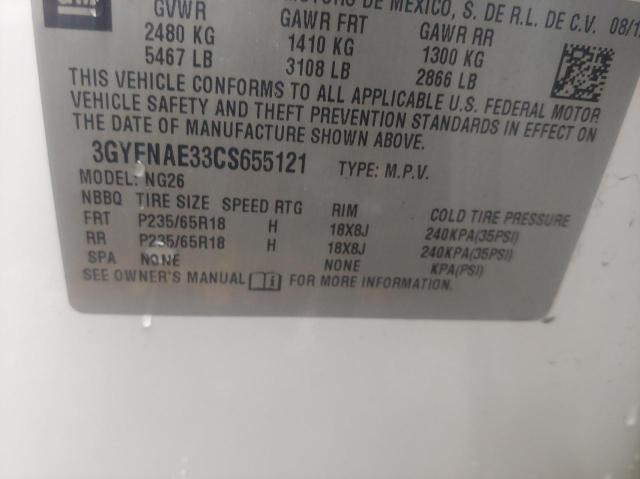Photo 10 from auction – 2012 CADILLAC SRX LUXURY with VIN 3GYFNAE33CS655121
