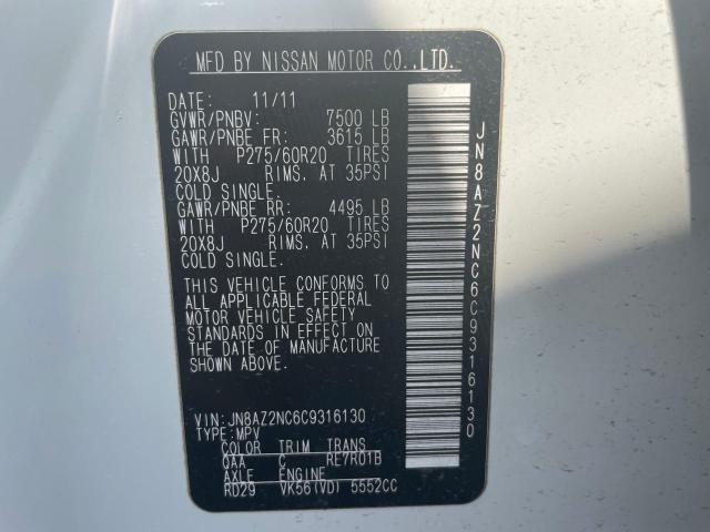 Photo 10 from auction – 2012 INFINITI QX56 with VIN JN8AZ2NC6C9316130