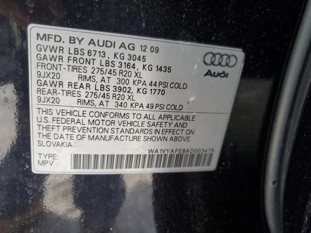 Photo 14 from auction – 2010 AUDI Q7 PRESTIG with VIN WA1VYAFE8AD003479