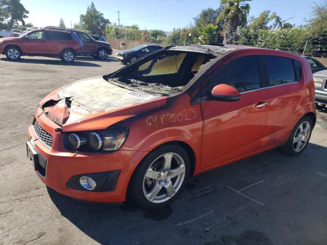CHEVROLET SONIC LTZ 2012 with VIN 1G1JF6SB7C4133171 - Photo from auction