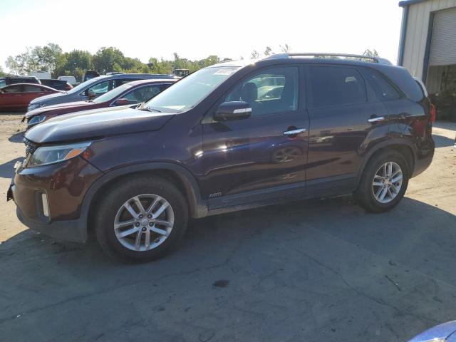 KIA SORENTO LX 2014 with VIN 5XYKTCA67EG483931 - Photo from auction