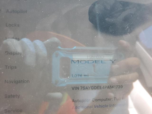 Photo 9 from auction – 2023 TESLA MODEL Y with VIN 7SAYGDEE4PA141739